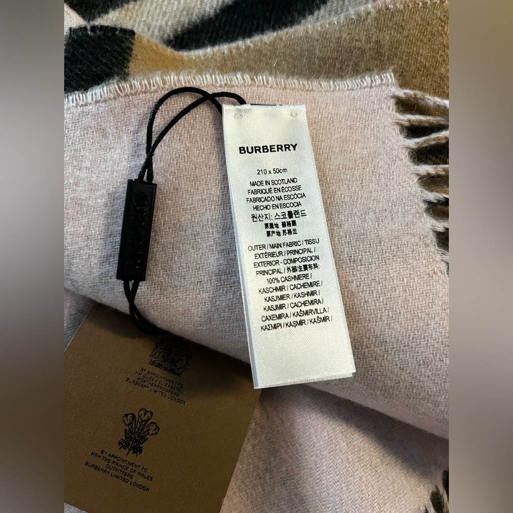 Burberry Reversible Check Cashmere Scarf - Picture 10 of 14